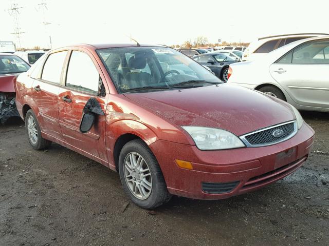 1FAFP34N15W119571 - 2005 FORD FOCUS ZX4 BURGUNDY photo 1