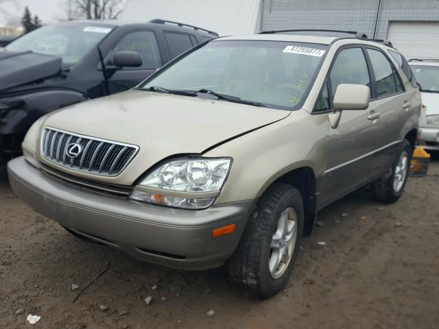 JTJHF10U910190860 - 2001 LEXUS RX 300 TAN photo 2