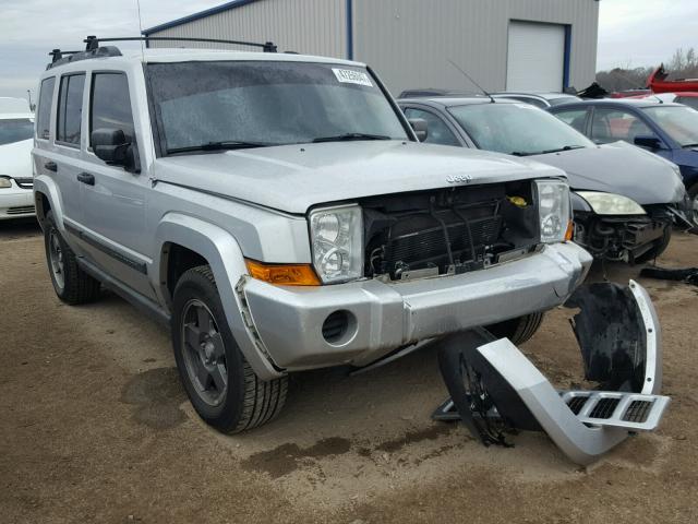 1J8HH48K76C134805 - 2006 JEEP COMMANDER SILVER photo 1