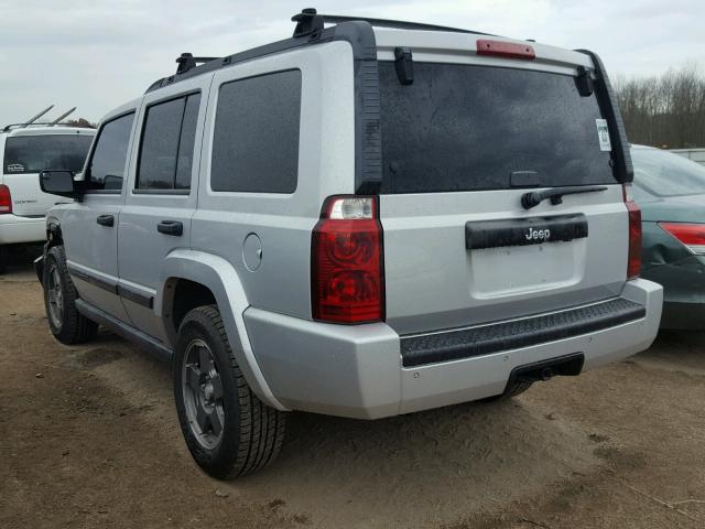 1J8HH48K76C134805 - 2006 JEEP COMMANDER SILVER photo 3