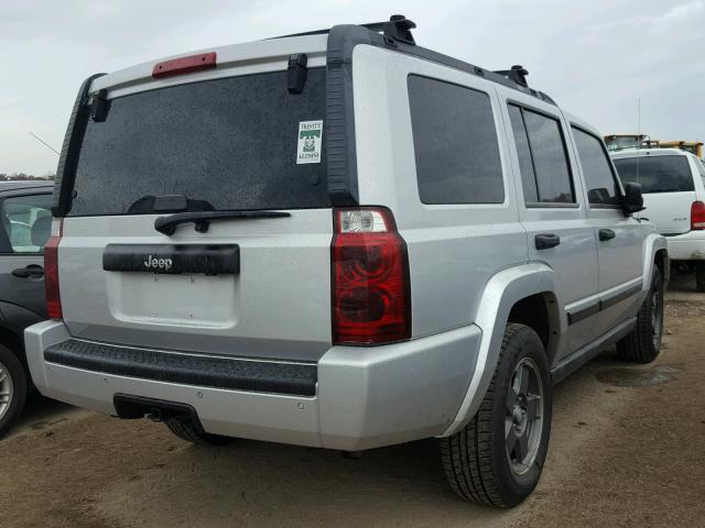 1J8HH48K76C134805 - 2006 JEEP COMMANDER SILVER photo 4