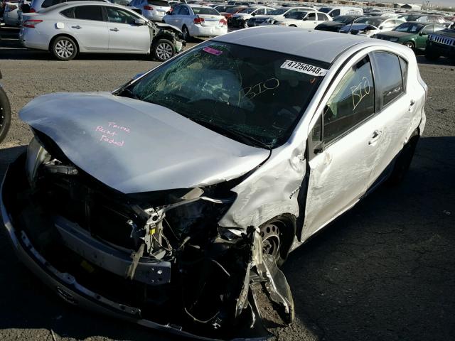 JTDKDTB37D1541844 - 2013 TOYOTA PRIUS C GRAY photo 2