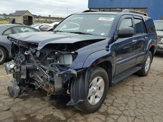 JTEBU14R870125975 - 2007 TOYOTA 4RUNNER SR BLUE photo 2