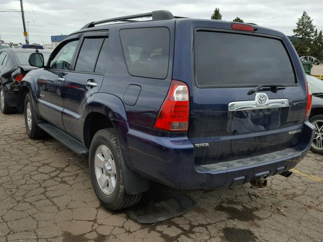 JTEBU14R870125975 - 2007 TOYOTA 4RUNNER SR BLUE photo 3