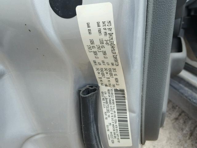 1J8HH48K77C612853 - 2007 JEEP COMMANDER SILVER photo 10