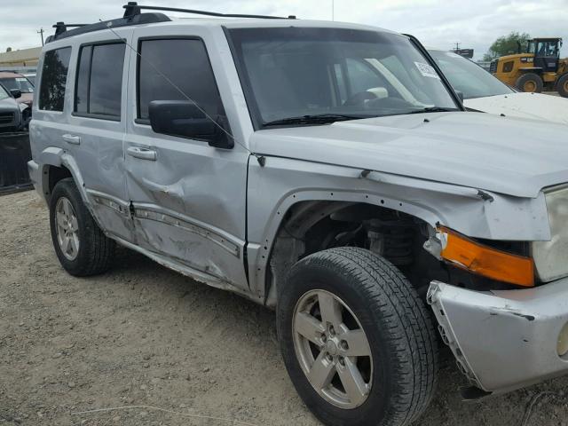 1J8HH48K77C612853 - 2007 JEEP COMMANDER SILVER photo 9
