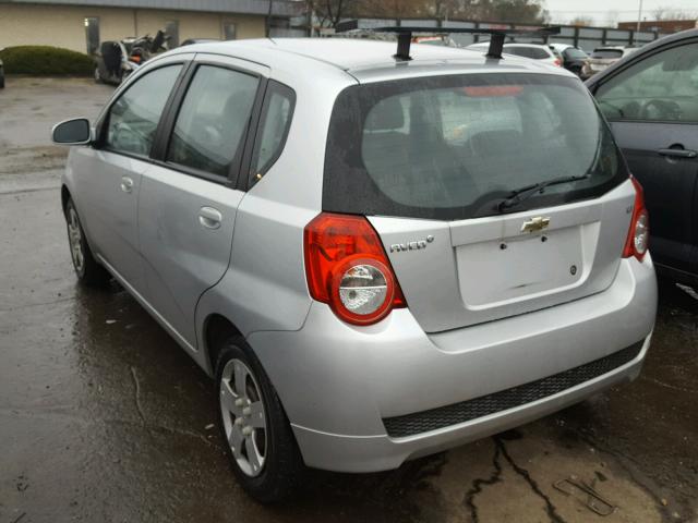 KL1TD6DE6BB191710 - 2011 CHEVROLET AVEO LS SILVER photo 3