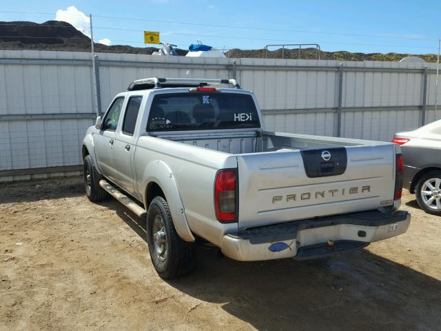 1N6ED29X12C395424 - 2002 NISSAN FRONTIER C SILVER photo 3
