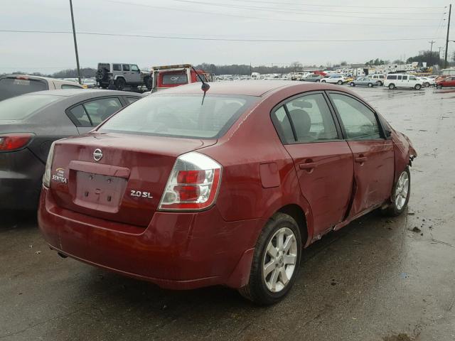 3N1AB61E37L655412 - 2007 NISSAN SENTRA 2.0 RED photo 4