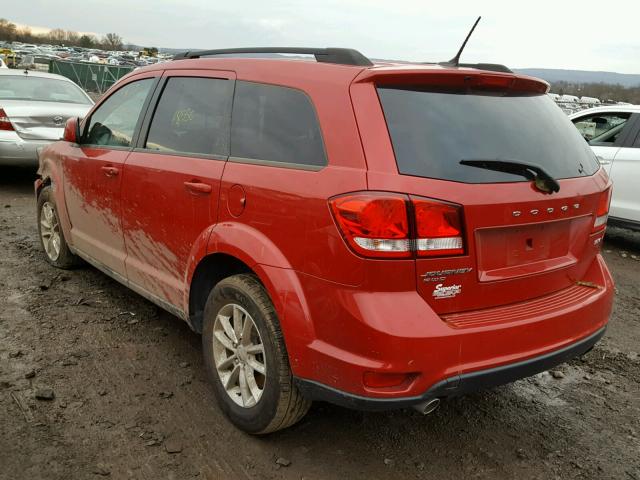 3C4PDDBG9FT693165 - 2015 DODGE JOURNEY SX RED photo 3