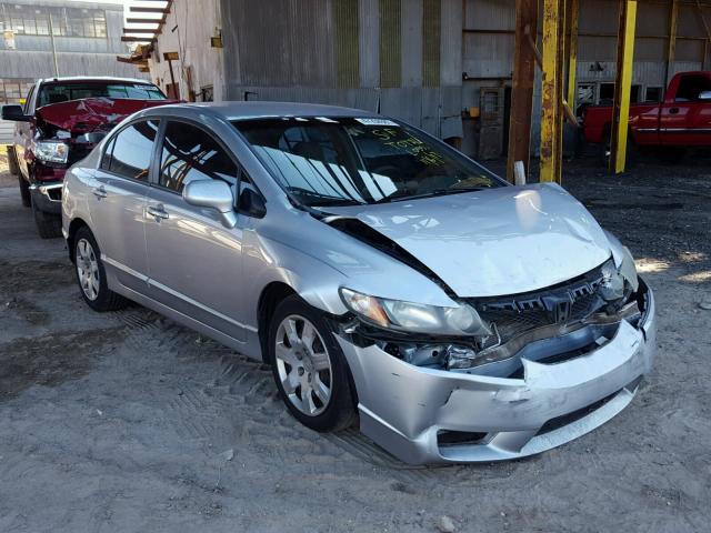 19XFA1F53AE084095 - 2010 HONDA CIVIC LX SILVER photo 1