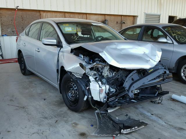 3N1AB7AP7HL710548 - 2017 NISSAN SENTRA S SILVER photo 1