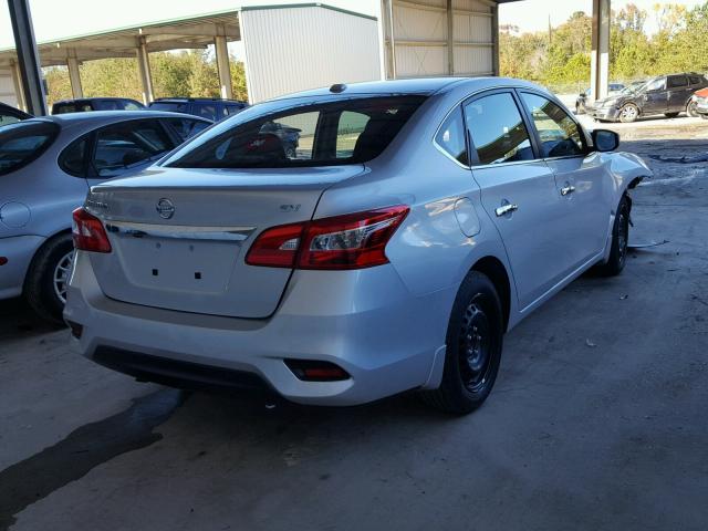 3N1AB7AP7HL710548 - 2017 NISSAN SENTRA S SILVER photo 4