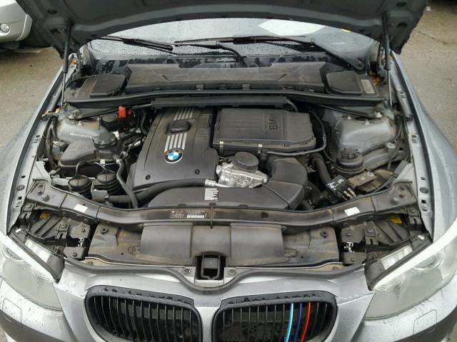 WBAKG1C51BE618755 - 2011 BMW 335 IS GRAY photo 7