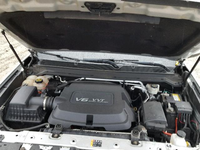 1GCGTBE36F1119310 - 2015 CHEVROLET COLORADO L SILVER photo 7