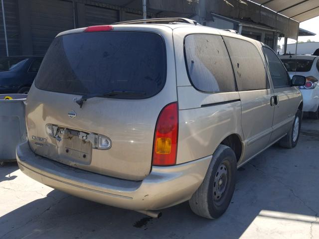 4N2XN11T5XD841410 - 1999 NISSAN QUEST SE GOLD photo 4