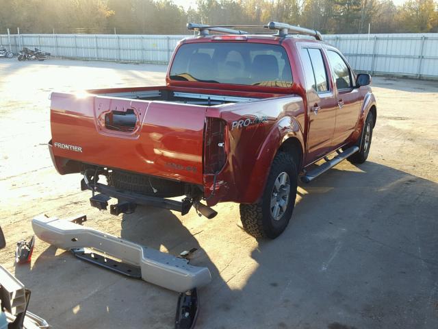 1N6AD0EV6CC431049 - 2012 NISSAN FRONTIER S RED photo 4