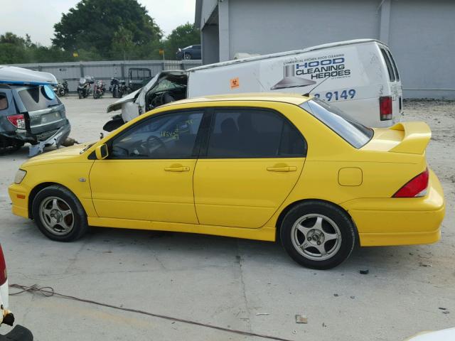 JA3AJ86E03U035782 - 2003 MITSUBISHI LANCER OZ YELLOW photo 9