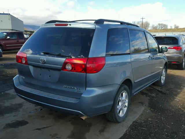 5TDBA23C56S059462 - 2006 TOYOTA SIENNA LE BLUE photo 4