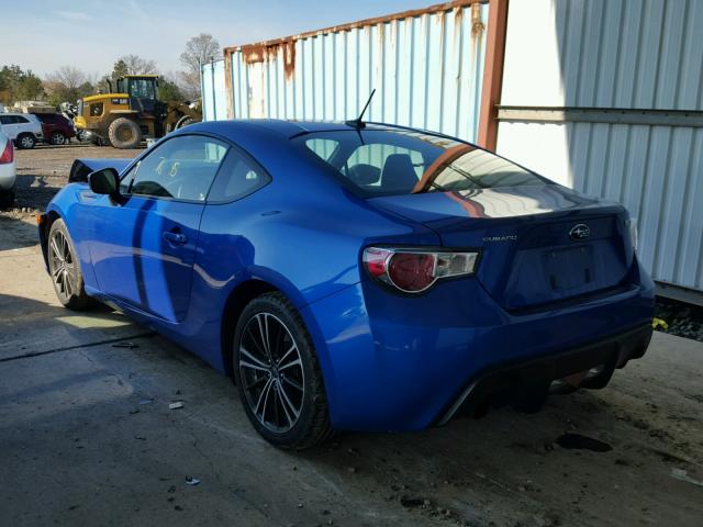 JF1ZCAB14D2600675 - 2013 SUBARU BRZ 2.0 PR BLUE photo 3