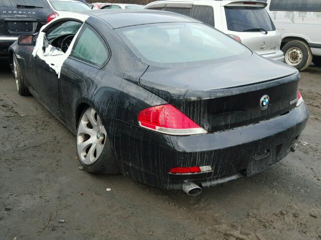 WBAEH13567CR52132 - 2007 BMW 650 I BLACK photo 3