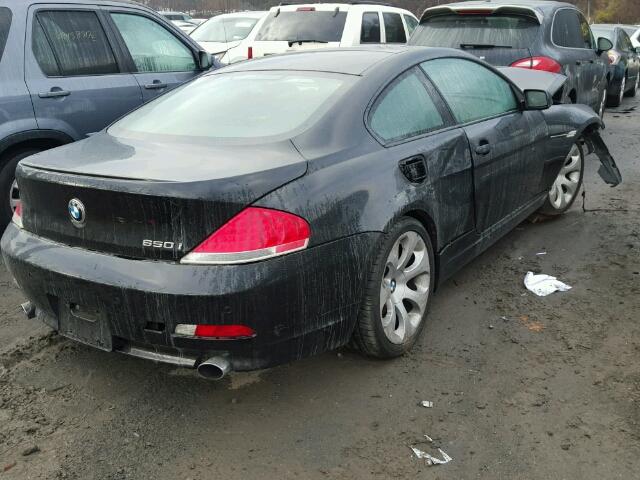WBAEH13567CR52132 - 2007 BMW 650 I BLACK photo 4