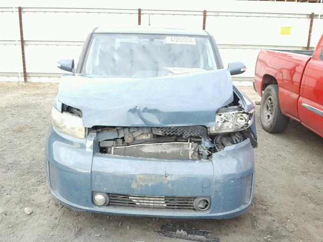 JTLKE50E381022037 - 2008 TOYOTA SCION XB TEAL photo 9