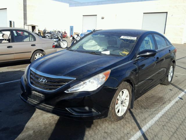 5NPEB4AC0BH034008 - 2011 HYUNDAI SONATA GLS BLACK photo 2