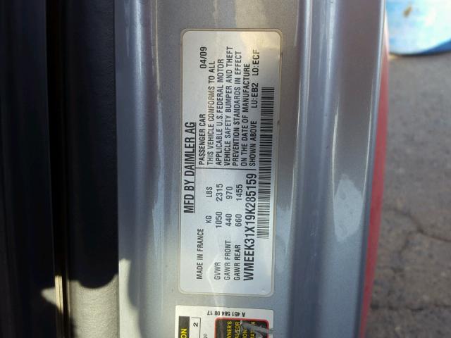 WMEEK31X19K285159 - 2009 SMART FORTWO PAS 双色 照片 10