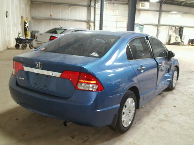 19XFA1F33AE079803 - 2010 HONDA CIVIC VP BLUE photo 4