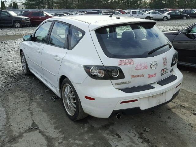 JM1BK344X81788793 - 2008 MAZDA 3 WHITE photo 3