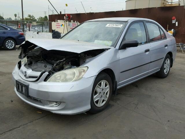 2HGES16304H546484 - 2004 HONDA CIVIC DX V SILVER photo 2