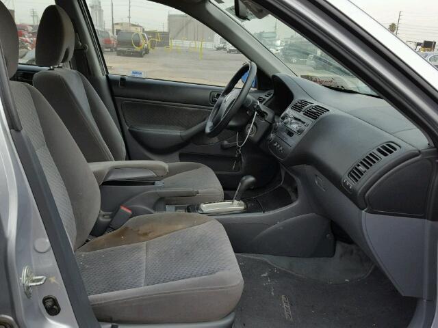 2HGES16304H546484 - 2004 HONDA CIVIC DX V SILVER photo 5