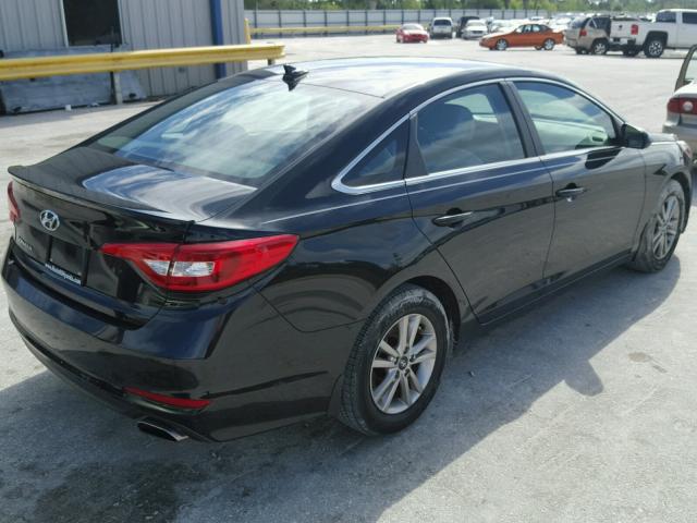 5NPE24AF5HH440272 - 2017 HYUNDAI SONATA SE BLACK photo 4