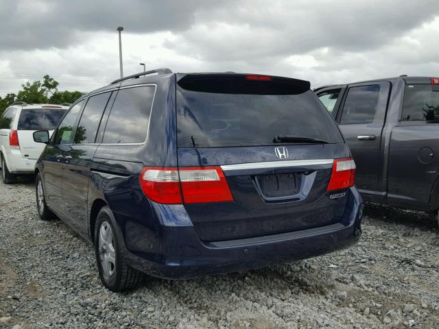 5FNRL38895B113299 - 2005 HONDA ODYSSEY TO BLUE photo 3