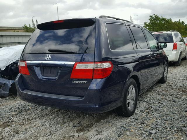 5FNRL38895B113299 - 2005 HONDA ODYSSEY TO BLUE photo 4