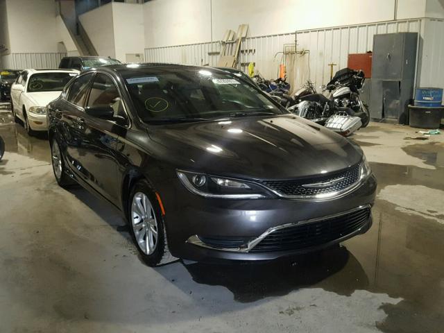 1C3CCCAB8FN542064 - 2015 CHRYSLER 200 LIMITE GRAY photo 1