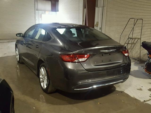 1C3CCCAB8FN542064 - 2015 CHRYSLER 200 LIMITE GRAY photo 3