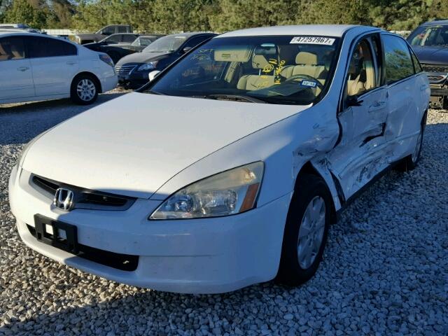 1HGCM56363A073471 - 2003 HONDA ACCORD LX WHITE photo 2