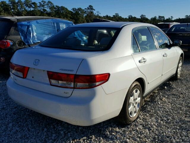 1HGCM56363A073471 - 2003 HONDA ACCORD LX WHITE photo 4