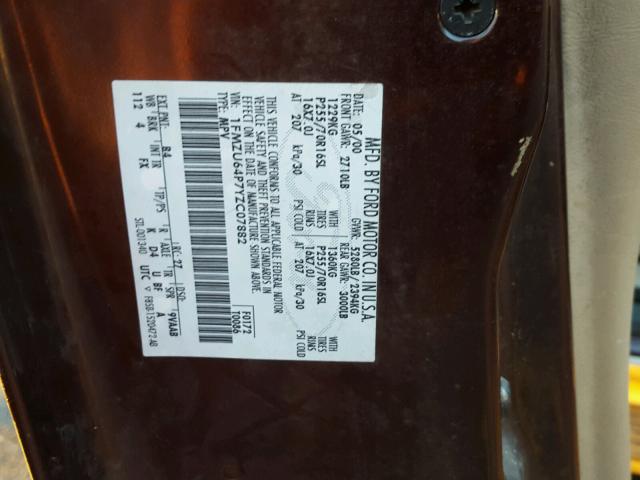 1FMZU64P7YZC07882 - 2000 FORD EXPLORER E BROWN photo 10