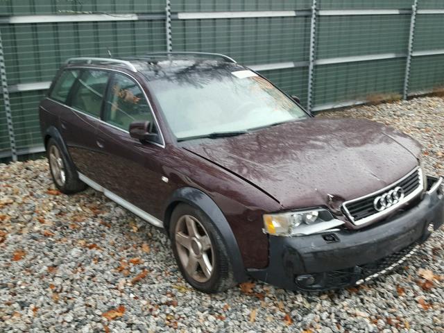 WA1YD64BX3N078082 - 2003 AUDI ALLROAD MAROON photo 1