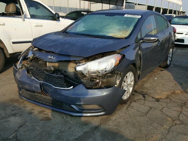 KNAFX4A62G5554862 - 2016 KIA FORTE LX CHARCOAL photo 2