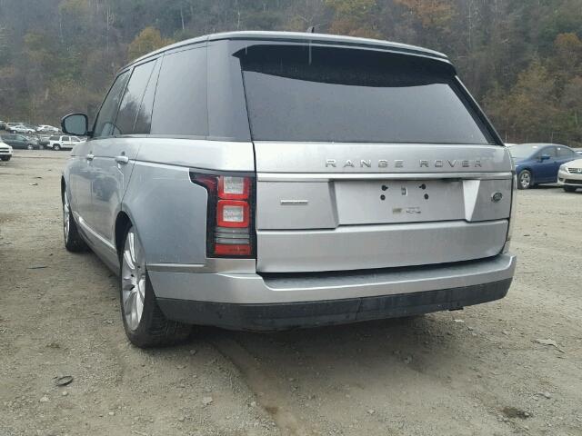 SALGS2EF1GA281286 - 2016 LAND ROVER RANGE ROVE SILVER photo 3