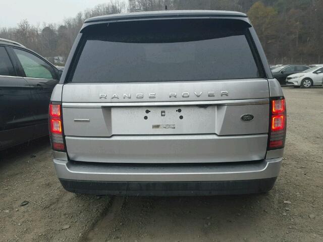 SALGS2EF1GA281286 - 2016 LAND ROVER RANGE ROVE SILVER photo 9