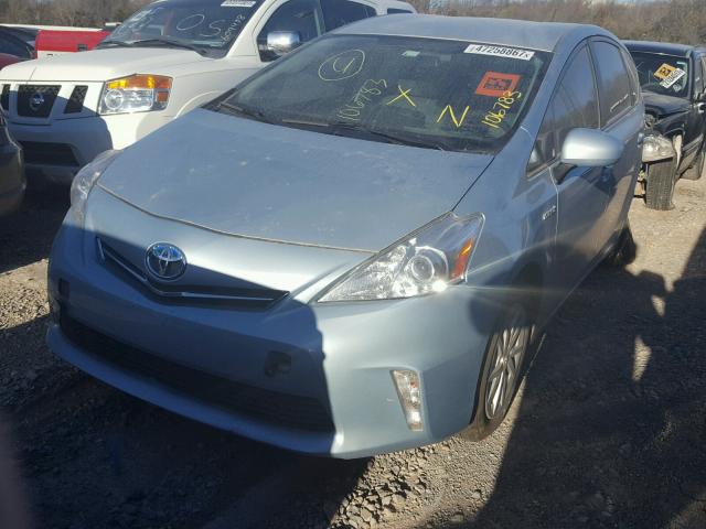 JTDZN3EU4C3106783 - 2012 TOYOTA PRIUS V BLUE photo 2