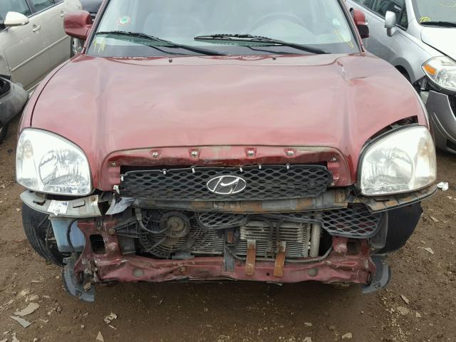 KM8SC13D32U198388 - 2002 HYUNDAI SANTA FE G MAROON photo 7