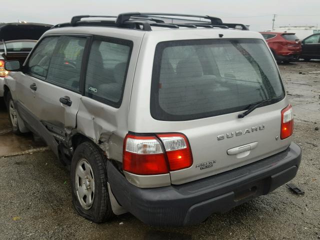 JF1SF63531H750616 - 2001 SUBARU FORESTER L SILVER photo 3