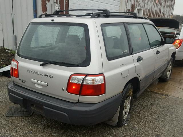 JF1SF63531H750616 - 2001 SUBARU FORESTER L SILVER photo 4