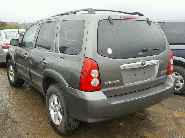 4F2YZ04195KM45828 - 2005 MAZDA TRIBUTE S GRAY photo 3